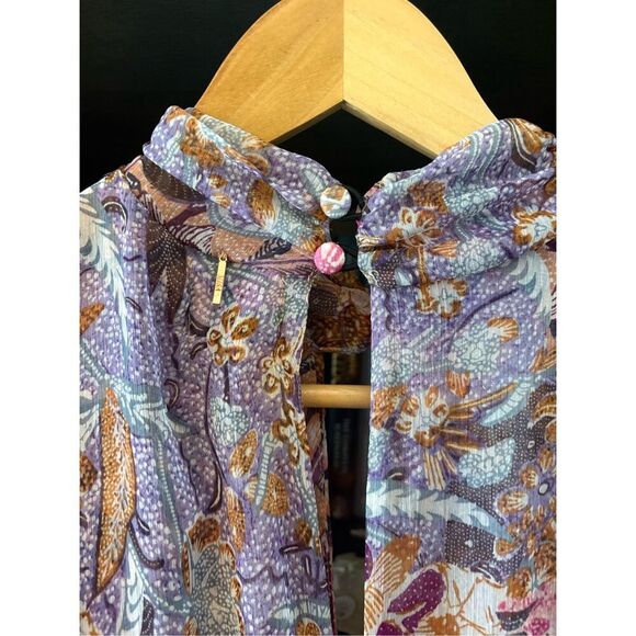 NWT Misa Los Angeles Callas Dress in Augusta Batik In Augusta Batik Pink XS $390 - Picture 14 of 14